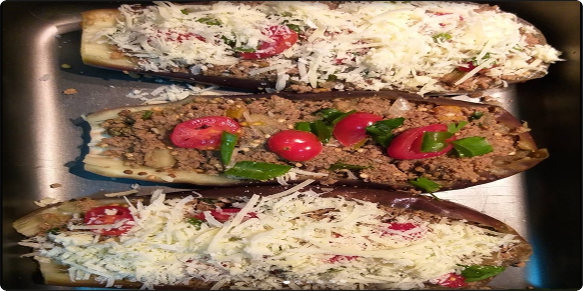 Receita de BERINJELA RECHEADA