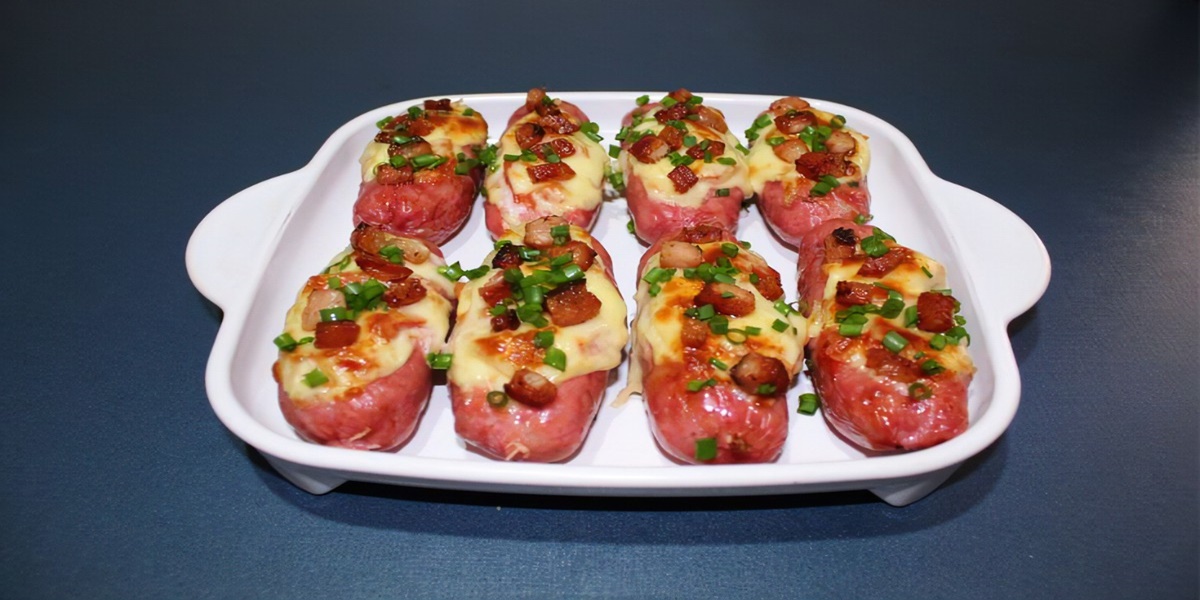 Receita de Linguiça recheada na Airfryer