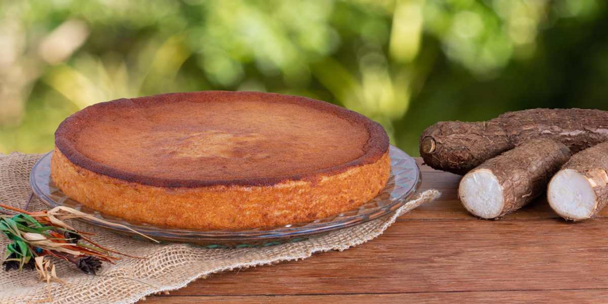 Receita de bolo de aipim (mandioca)