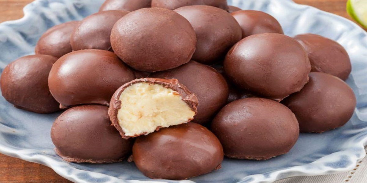 Receita de bombons de chocolate e coco
