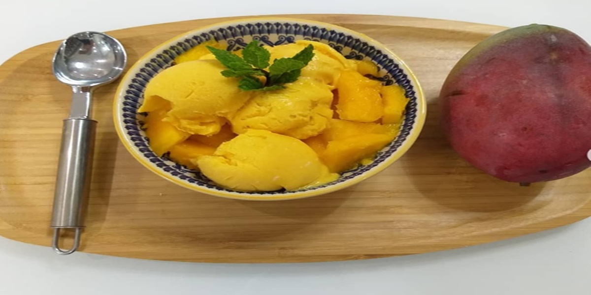 receita de Sorvete de Manga natural