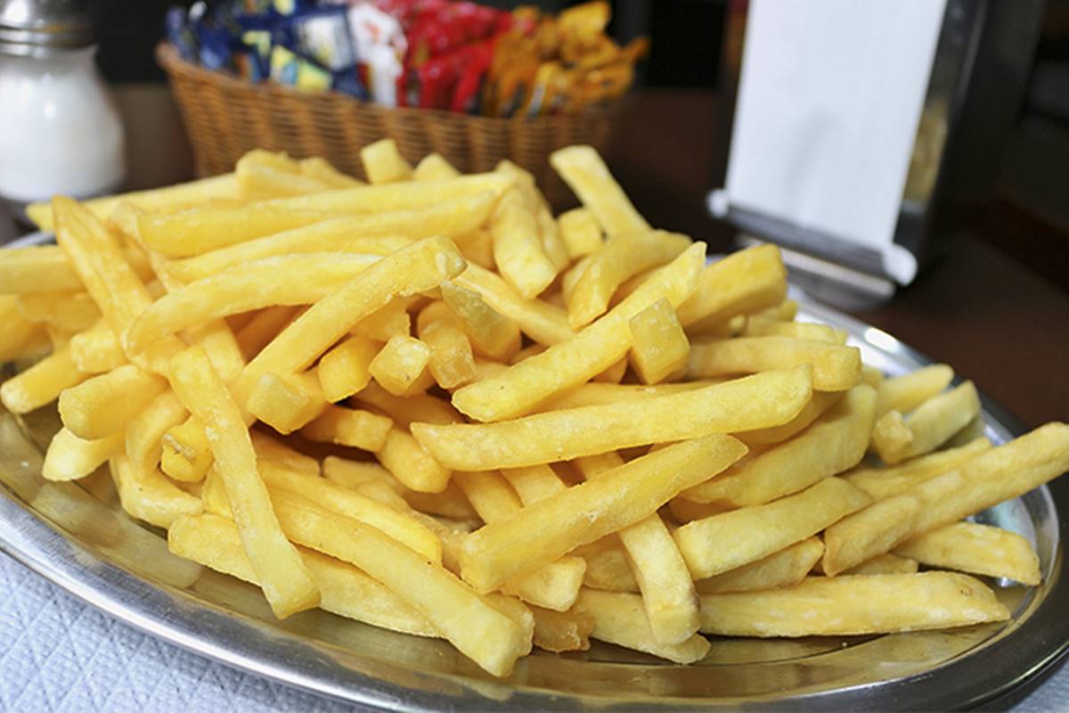 batata frita crocante na Airfryer